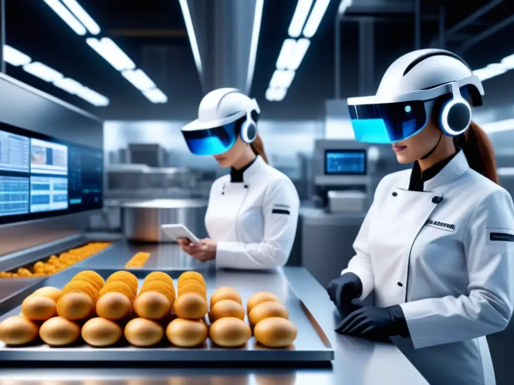 Avanzada fábrica de alimentos en realidad aumentada: integración de tecnología en la industria alimentaria