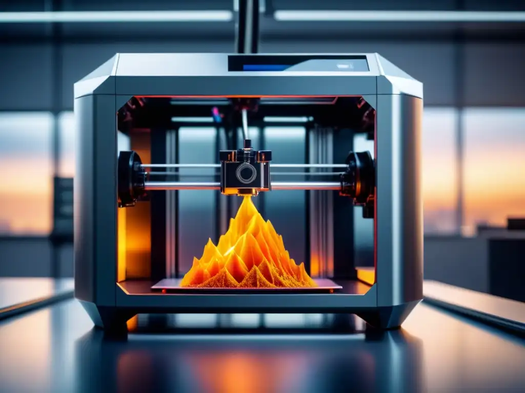 3D Metal Printing: Innovación Sostenible en Acción Avanzada impresión 3D metales sostenibles: máquina moderna crea piezas metálicas con precisión en un entorno minimalista