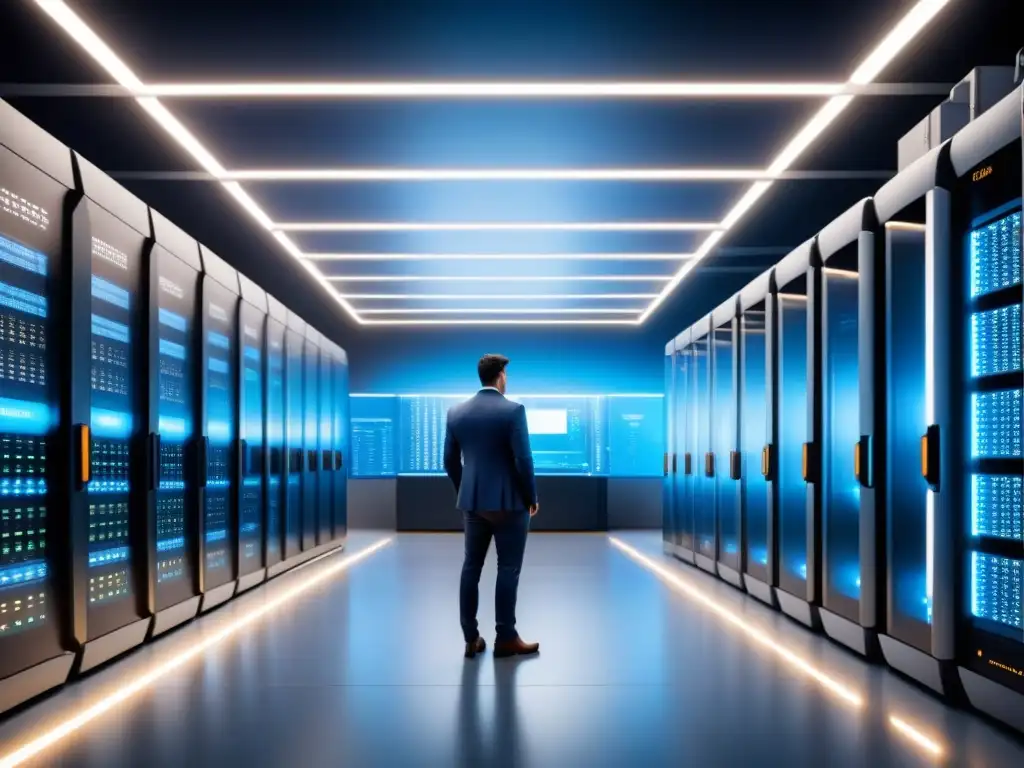 Avanzada supercomputadora en entorno industrial, integrando tecnología en aplicaciones reales supercomputación industria