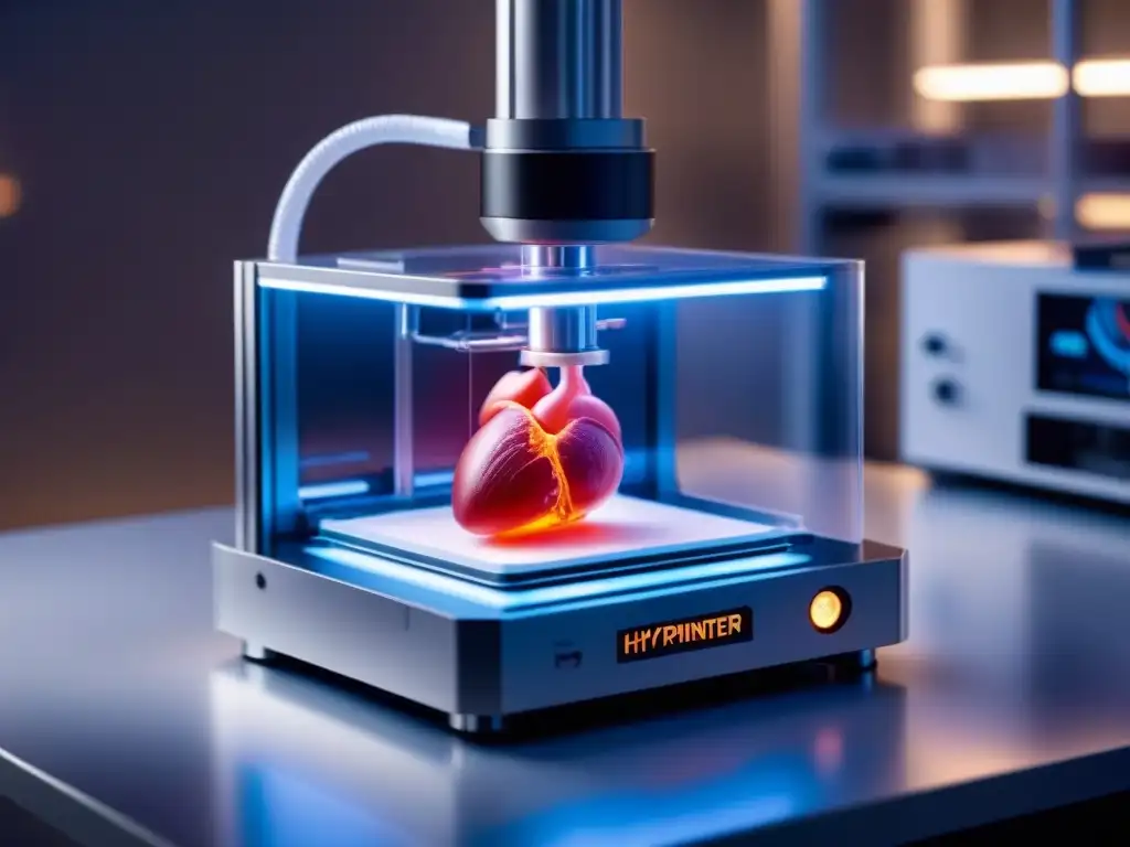 Biotecnología avanzada: impresión 3D de órganos humanos Avanzada tecnología de bioprinting creando órganos para testeo de fármacos