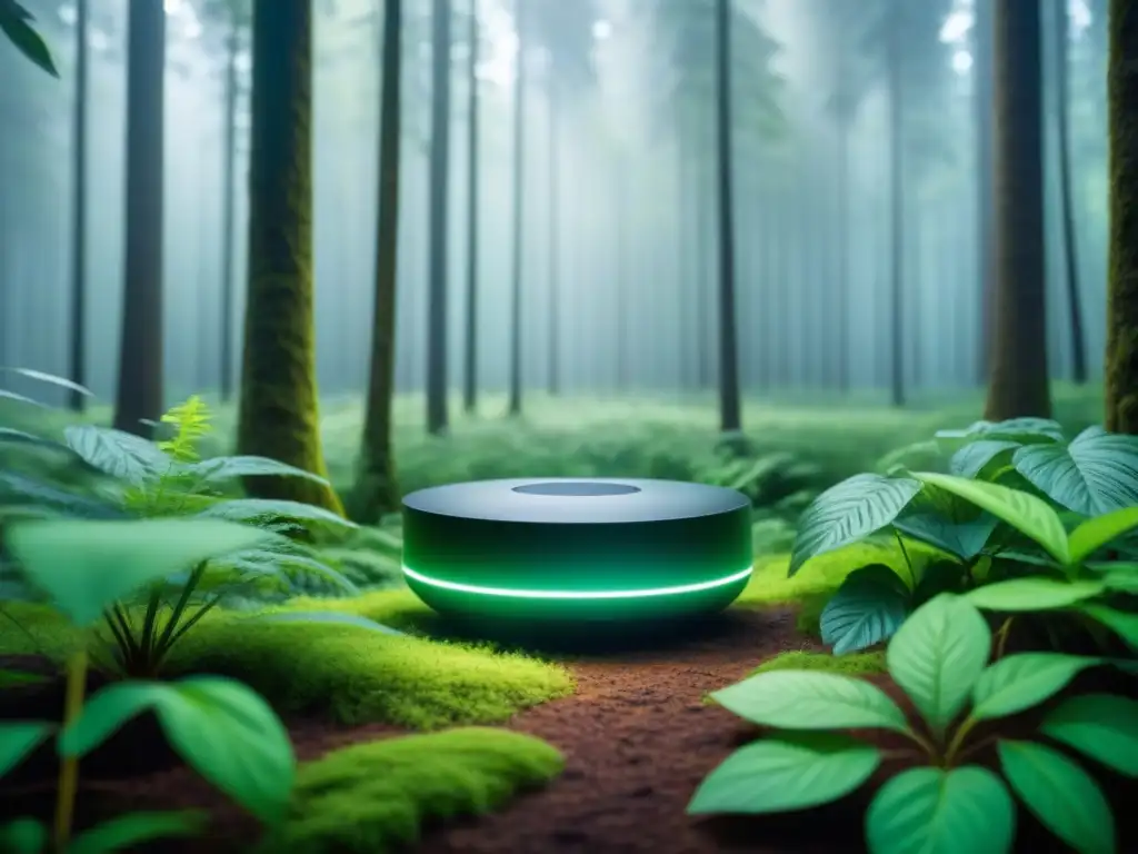 Avanzada tecnología: sensores acústicos para vigilancia ambiental fusionados con la naturaleza exuberante