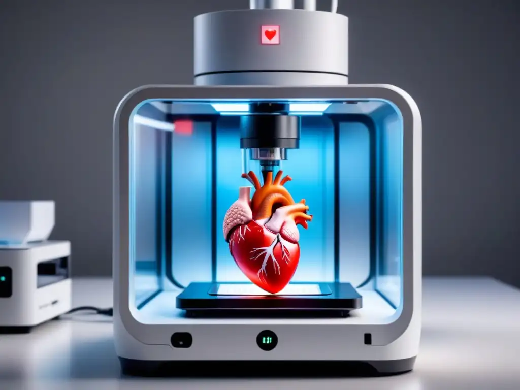 Un avanzado bioprinter sostenible de tecnología crea un corazón humano con precisión