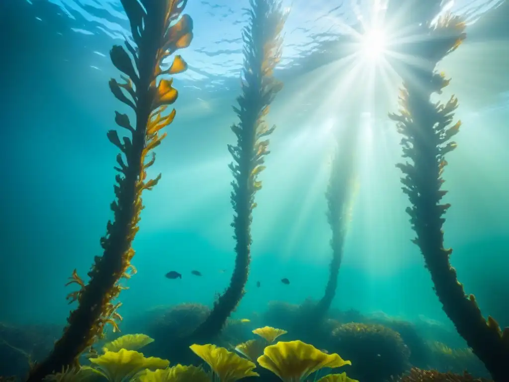 Un bosque de algas submarino muestra la belleza de los biocombustibles para capturar CO2