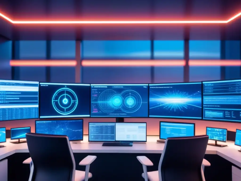 Centro de control cibernético de alta tecnología en la industria de telecomunicaciones, prevención ataques cibernéticos