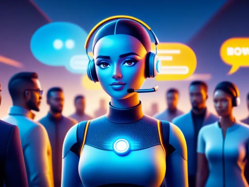 Un chatbot AI asiste clientes globales en plataformas digitales