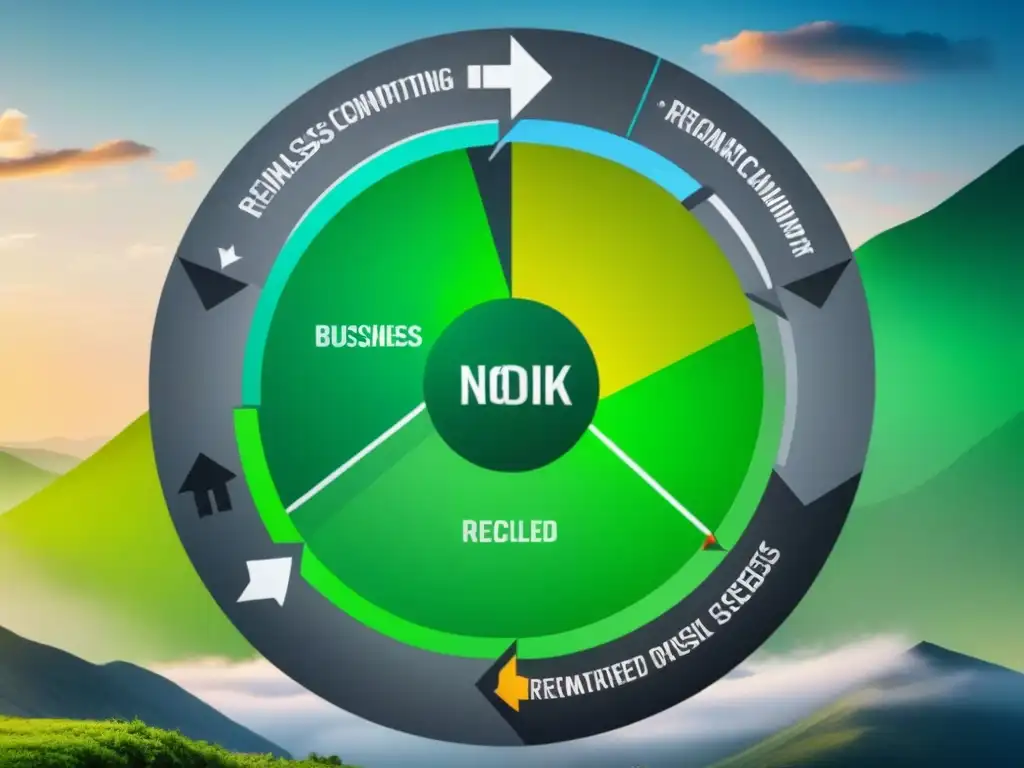 Un ciclo de recursos en una economía circular: negocios sostenibles y eficientes