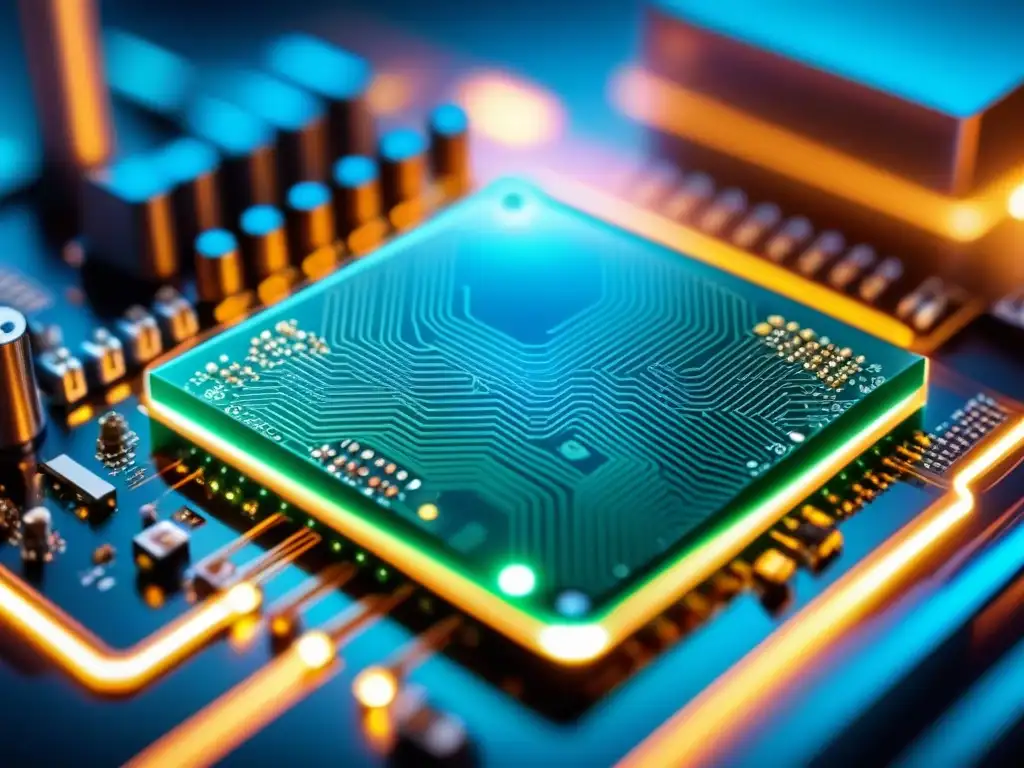 Un circuito electrónico impreso en un film transparente destaca por su diseño moderno y durabilidad en tecnología