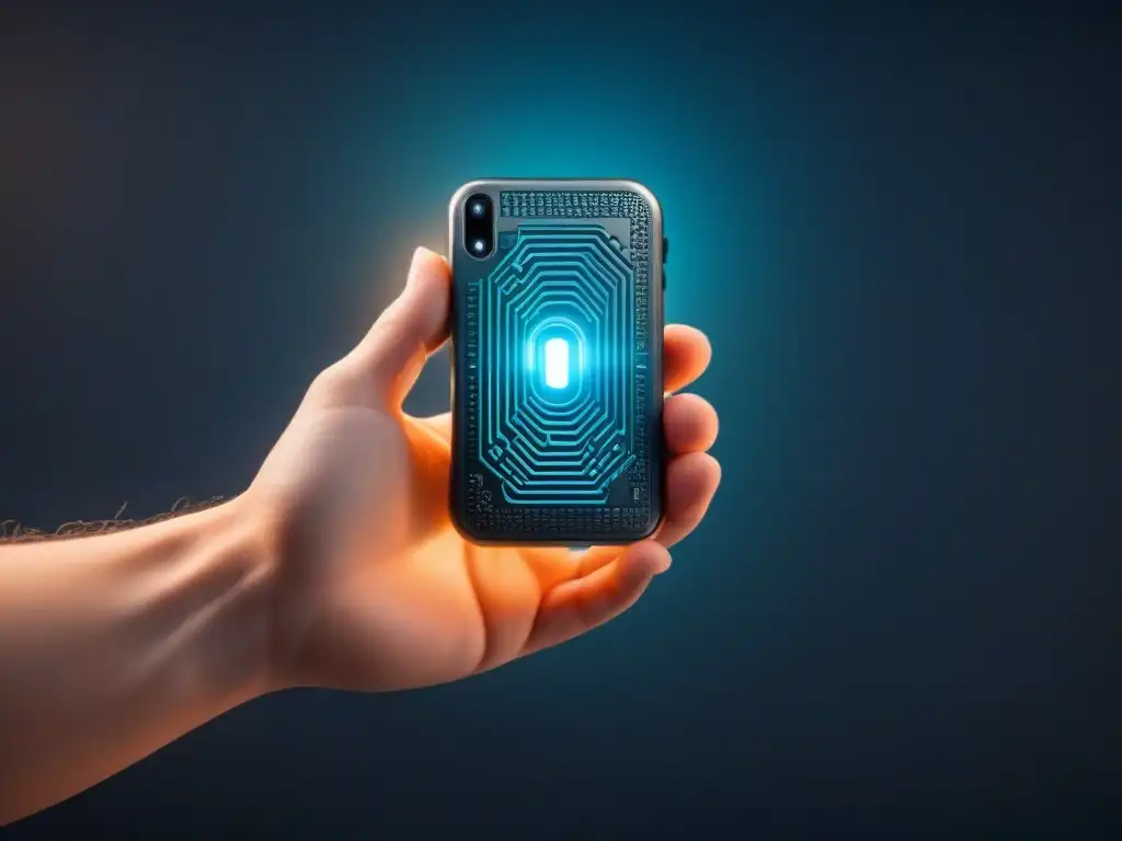Un código de encriptación cuántica futurista y minimalista para protección de datos