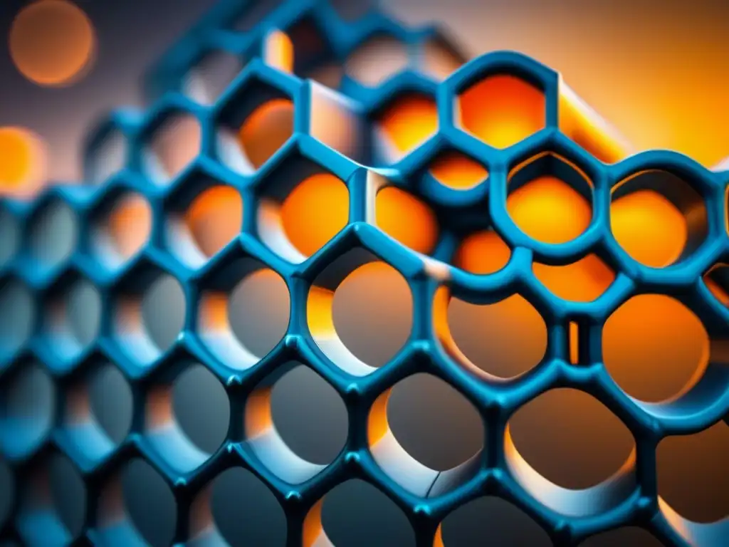 Estructura nanotubo de carbono: precisión atómica Detallada estructura de nanotubo de carbono, destacando patrón hexagonal de átomos