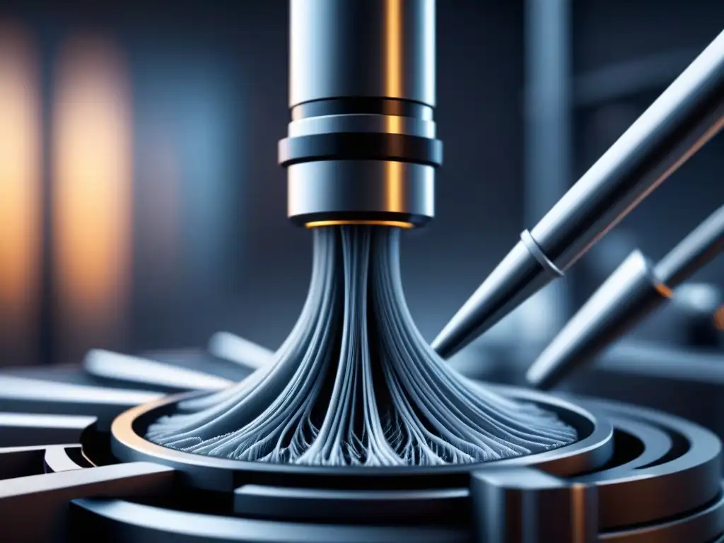 Nanotubos de carbono: visión vanguardista en laboratorio Detalle asombroso de nanotubos de carbono en tecnología, mostrando una red intrincada bajo un microscopio electrónico