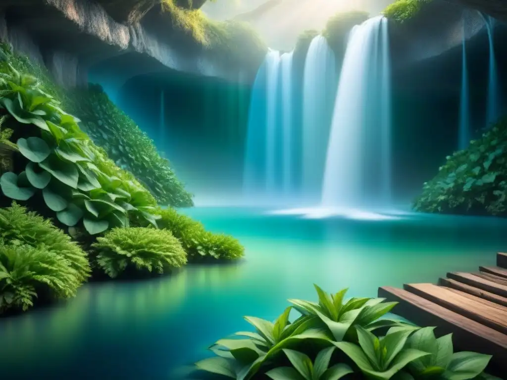 Detalle exquisito de raíces purificando agua en sistema acuífero subterráneo