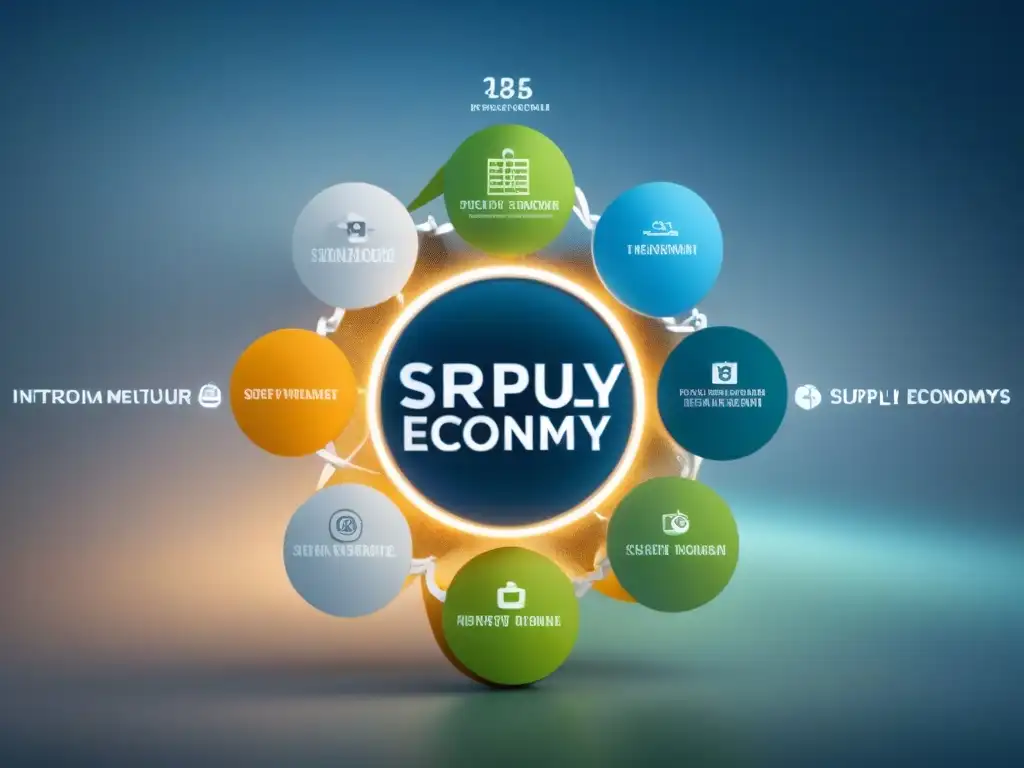 Diagrama red circular eco-suministro: eficiencia y sostenibilidad impacto economía circular cadena suministro