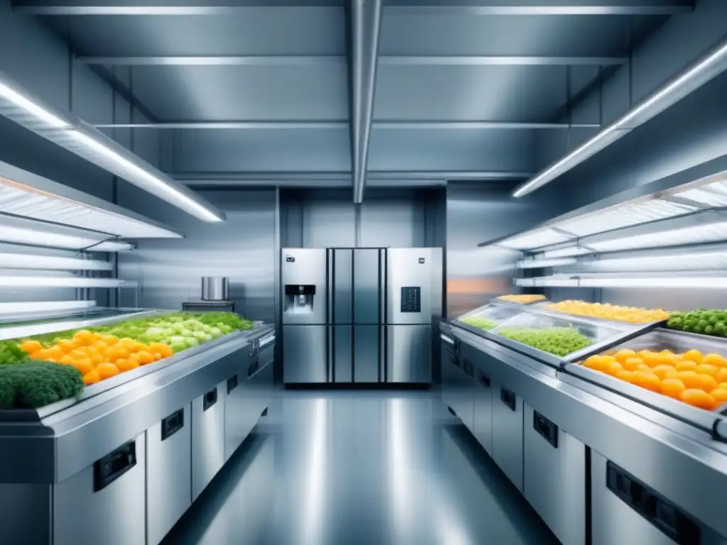 Diseño ecofriendly y eficiente de refrigeración de alimentos sostenible en instalación de producción de alimentos