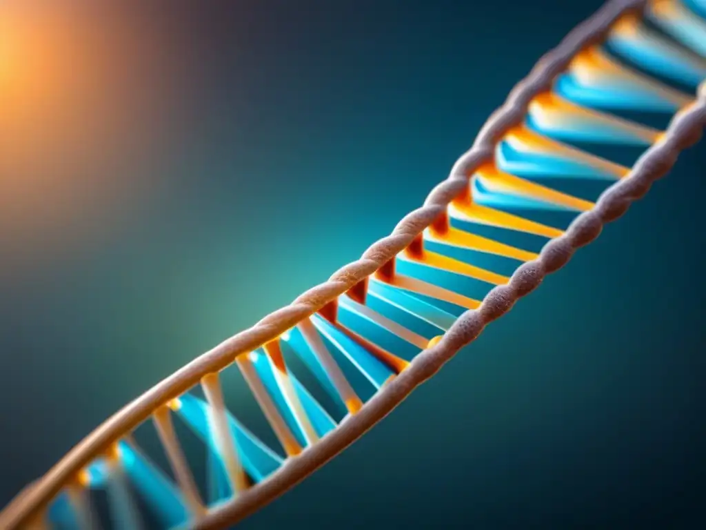 Esencia genética: ilustración elegante de la doble hélice del ADN Elegante helicoide doble ADN ilustrado, refleja la complejidad y belleza de la ciencia genética