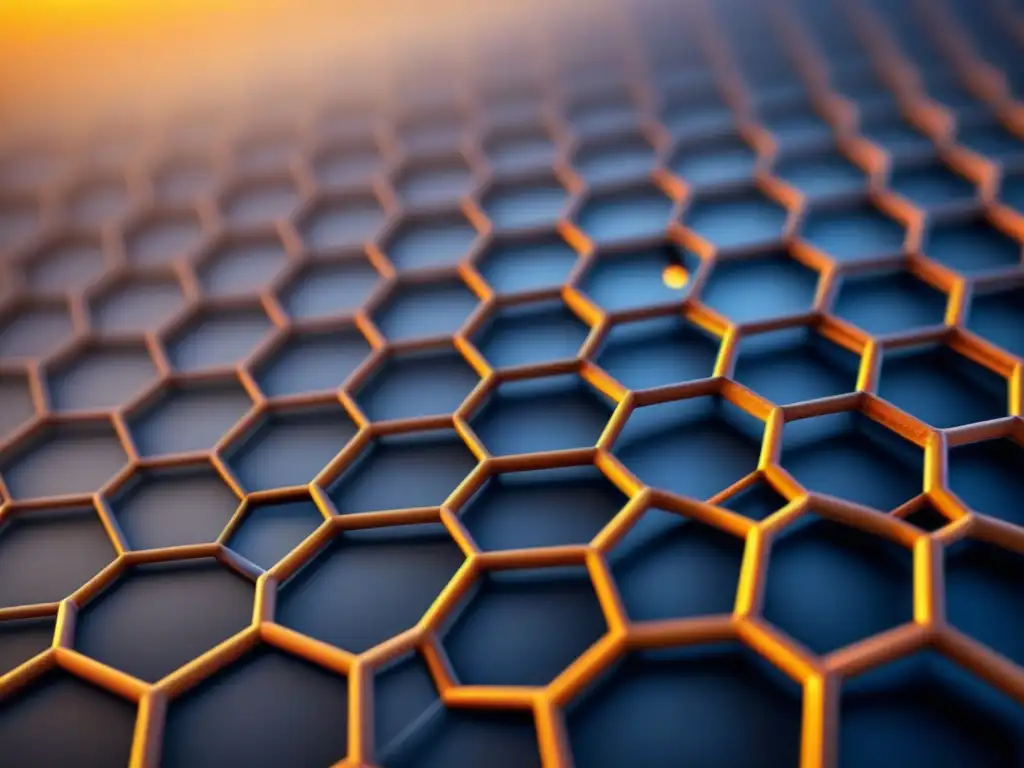 Estructura hexagonal del grafeno con propiedades únicas del grafeno