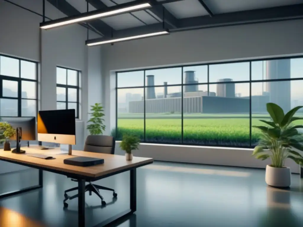 Un estudio de diseño industrial con eficiencia energética y estilo contemporáneo