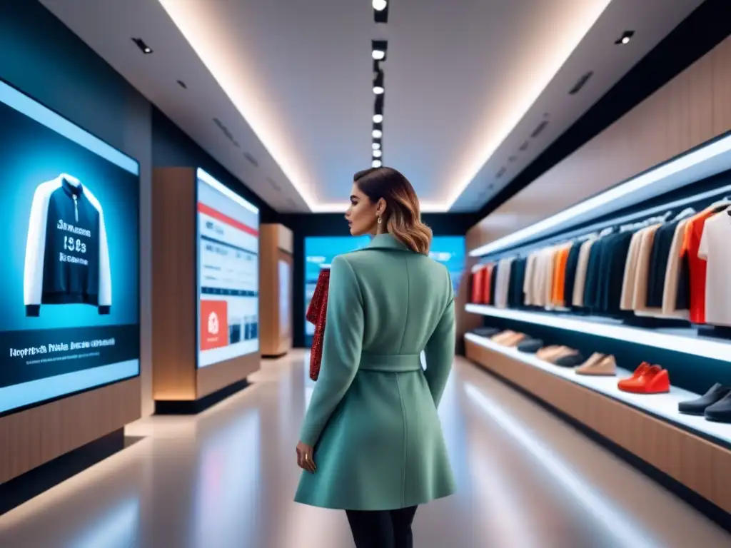 Experiencia de compra personalizada con IoT en tienda futurista