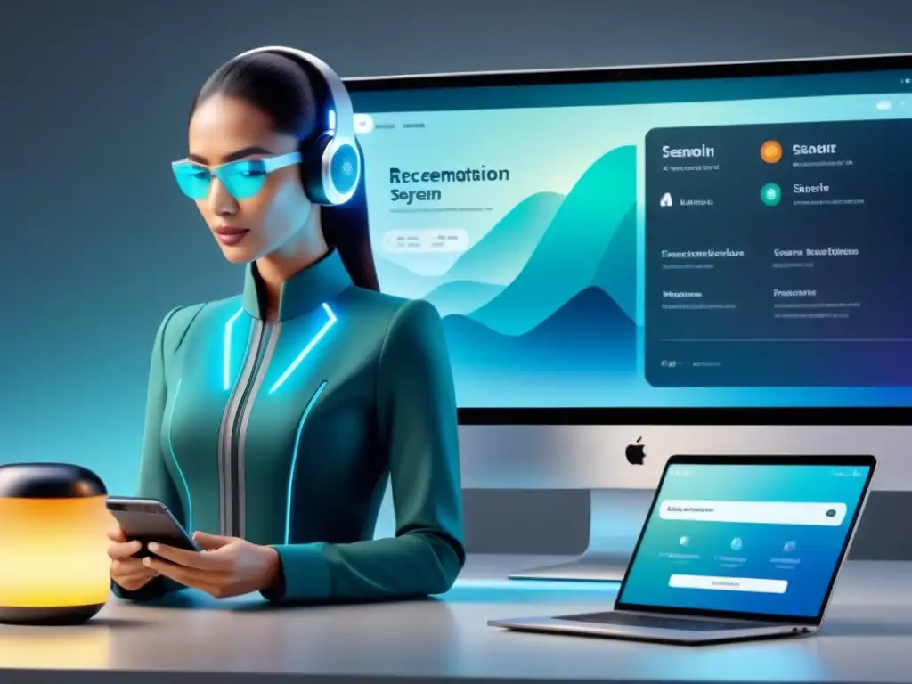 Interacción fluida con sistema de recomendación IA, integrado en la vida diaria del usuario