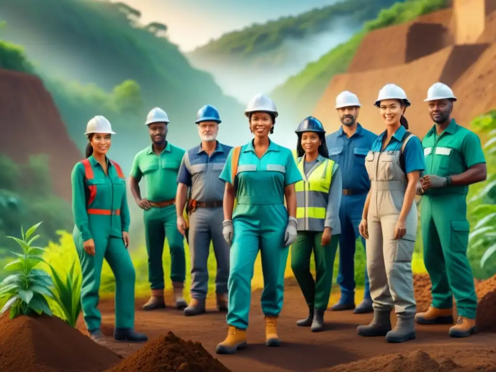 Un grupo diverso colabora en una minería sostenible del futuro