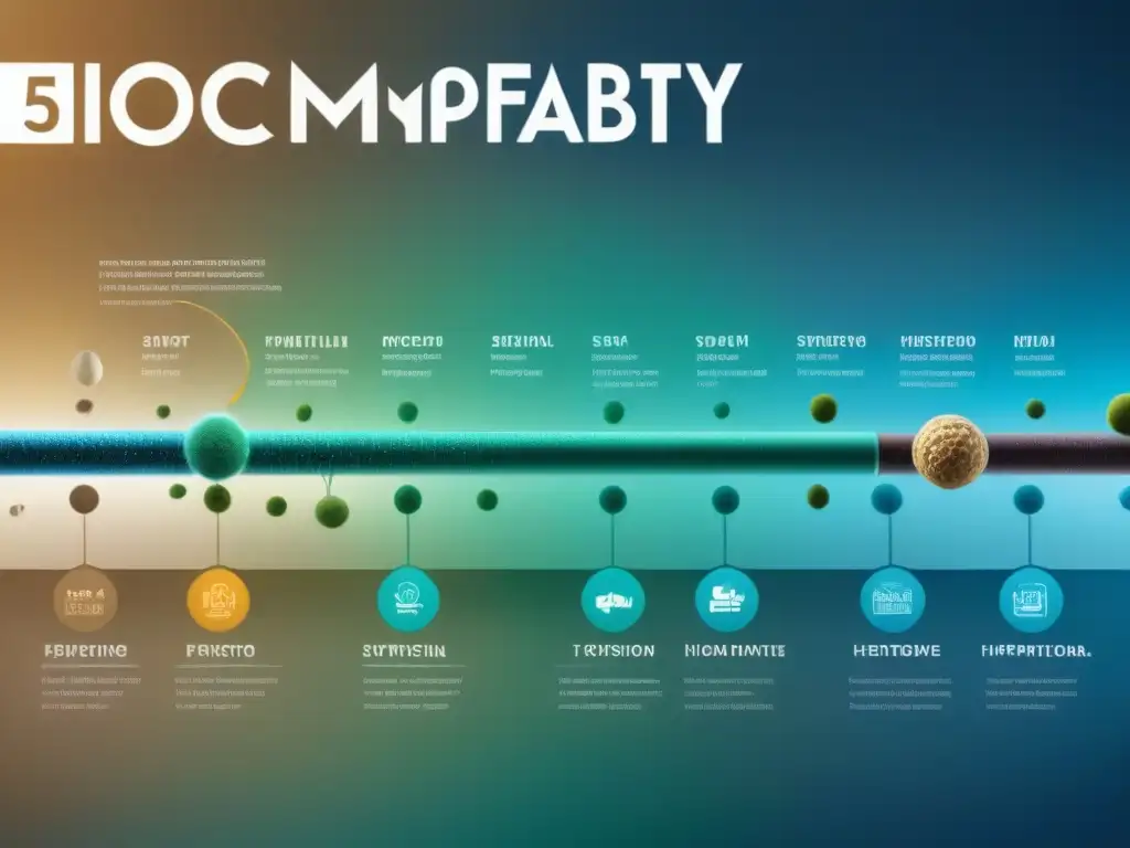 Una ilustración detallada de la evolución de las regulaciones y estándares de biocompatibilidad, desde antiguos símbolos hasta normas modernas