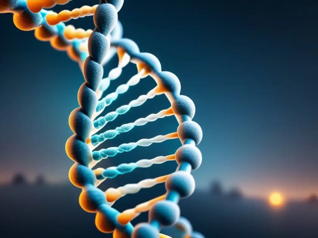 Imagen minimalista de ADN entrelazado con regulaciones financieras en la biotecnología