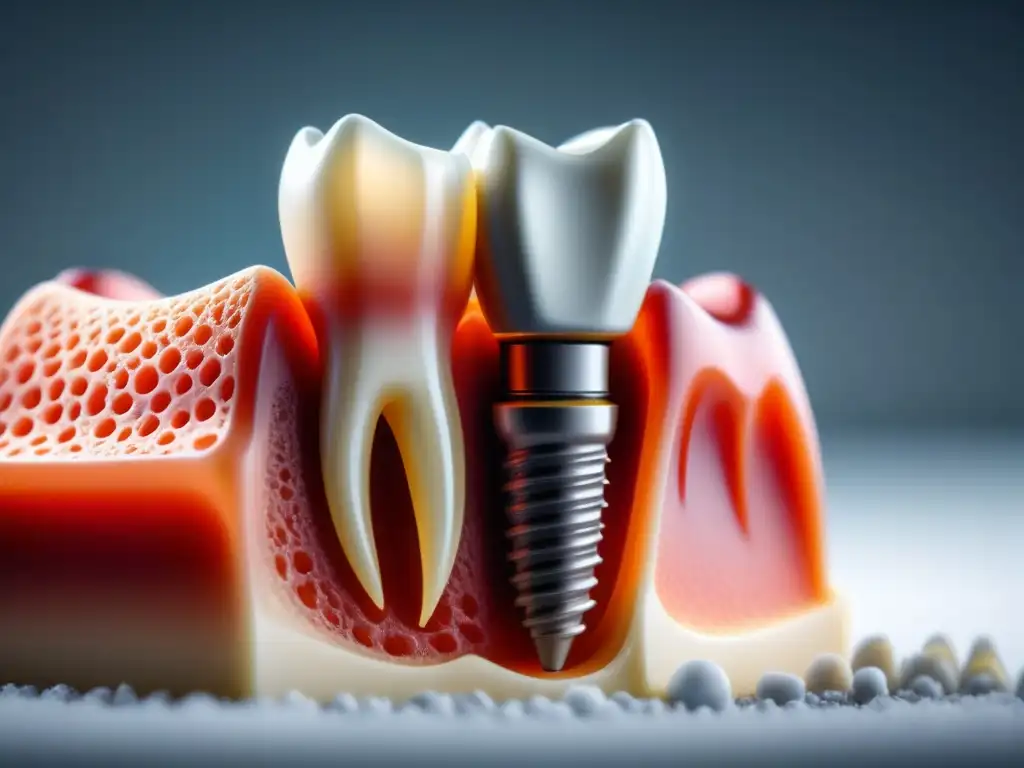 Un implante dental biocompatible, minimalista y moderno, perfecto para explorar alternativas en la industria dental