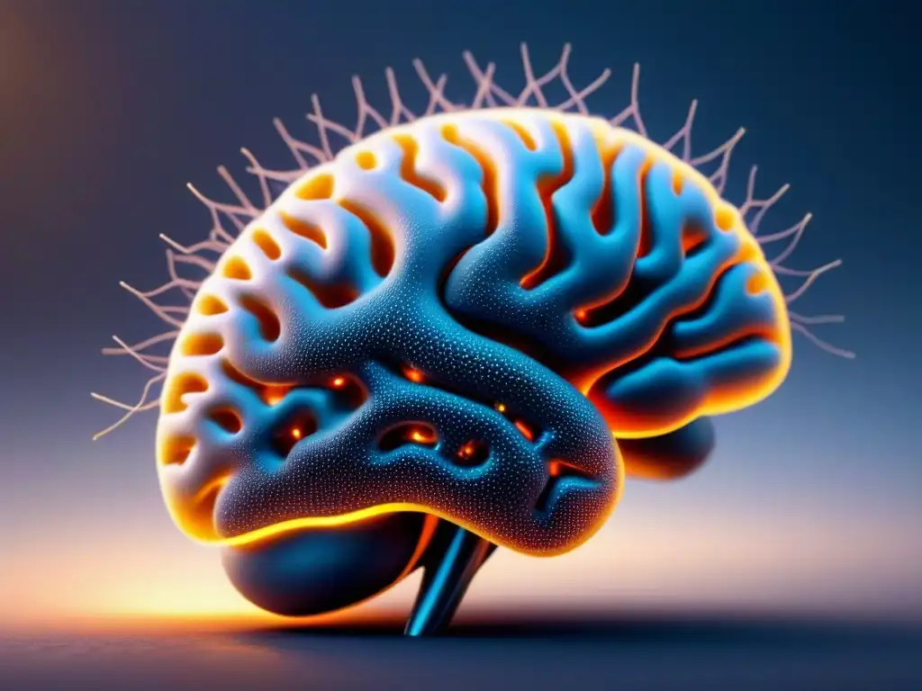 Implante neural revolucionario: conexiones y electrodos integrados en tejido cerebral, innovación en dispositivos neuronales para neurociencia