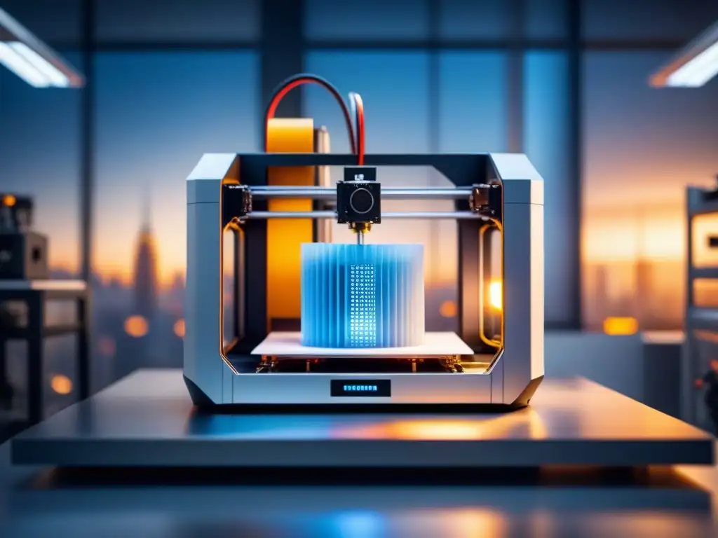 Una impresionante impresión en 3D de grandes formatos de un detallado modelo arquitectónico en proceso