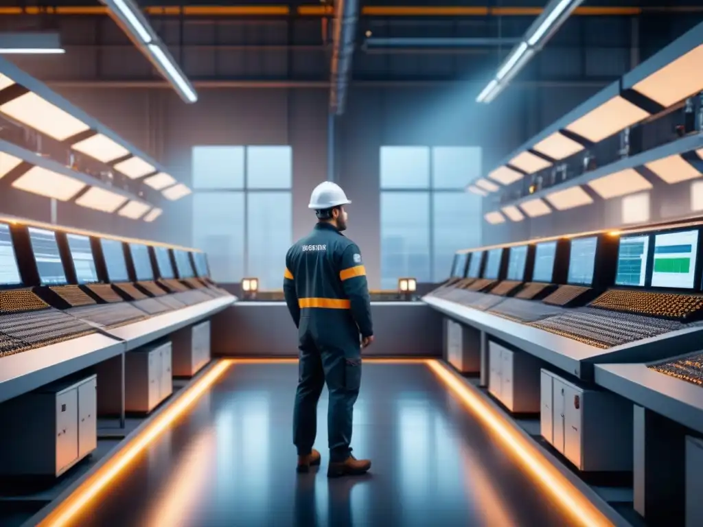 Instalación industrial moderna con tecnología avanzada para prevención de contaminación