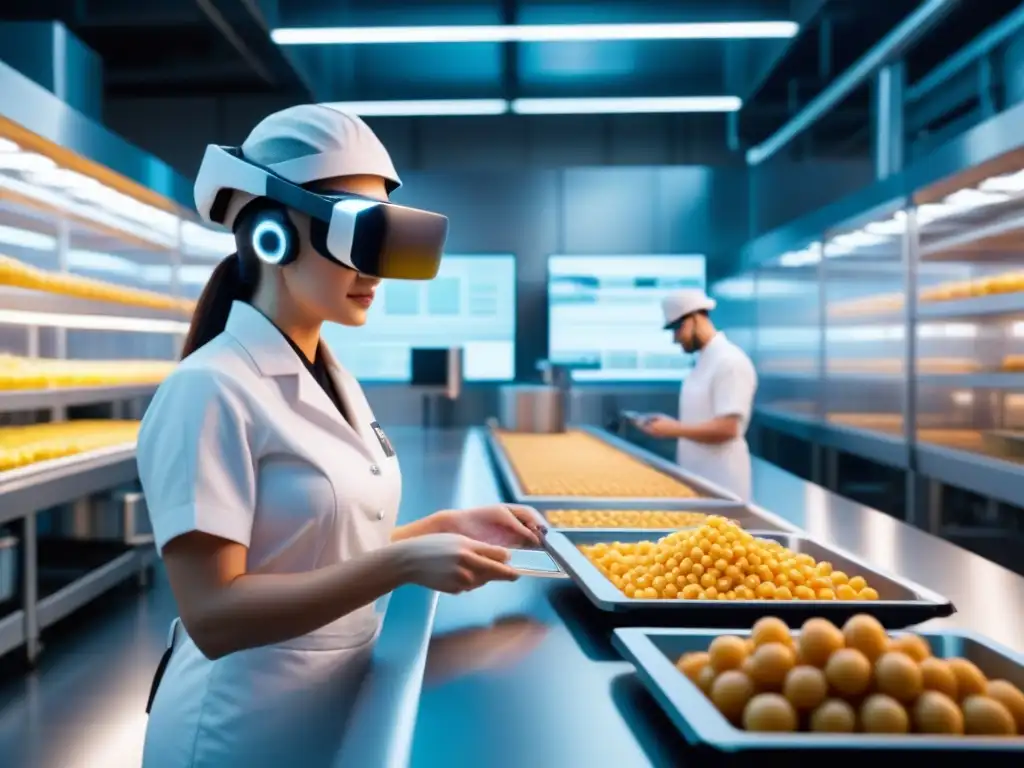 Un innovador centro de producción de alimentos con tecnología de realidad aumentada