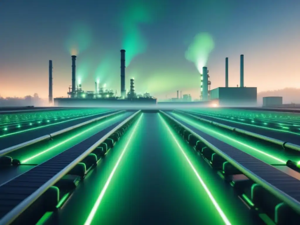 Innovadores sensores de gases efecto invernadero en entorno industrial limpio y moderno