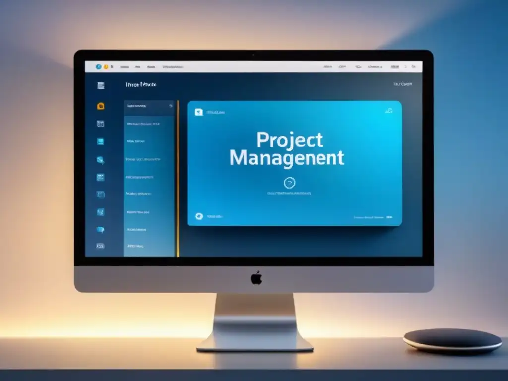 Interfaz de software de gestión de proyectos con las mejores herramientas para organizar tareas, seguimiento de progreso y colaboración en equipo
