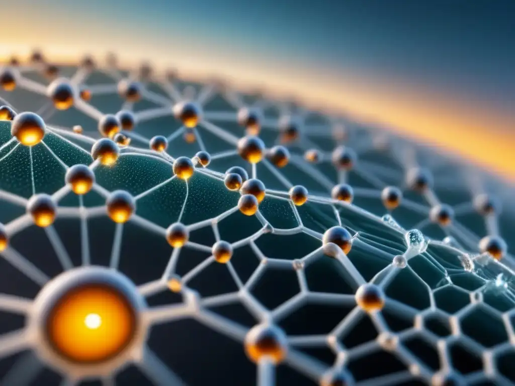 Un material transparente con nanobots reparando grietas, muestra la nanotecnología en autoreparables avanzados