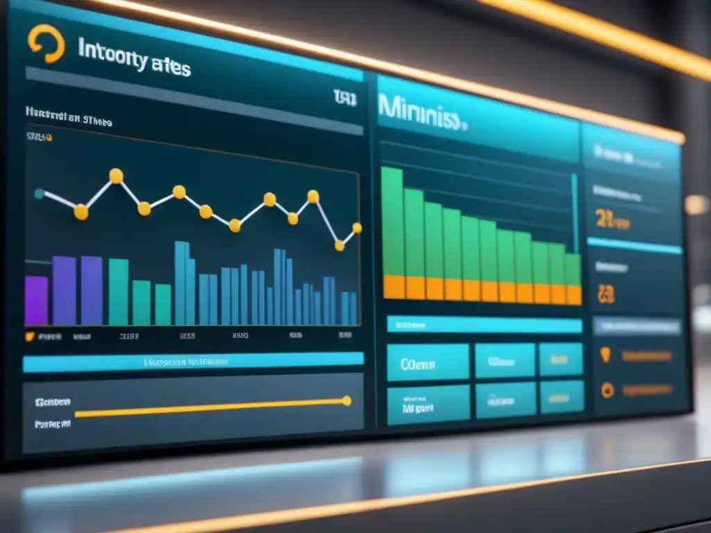 Panel de visualización de datos de cadena de suministro industrial: eficiencia y precisión en la gestión de datos