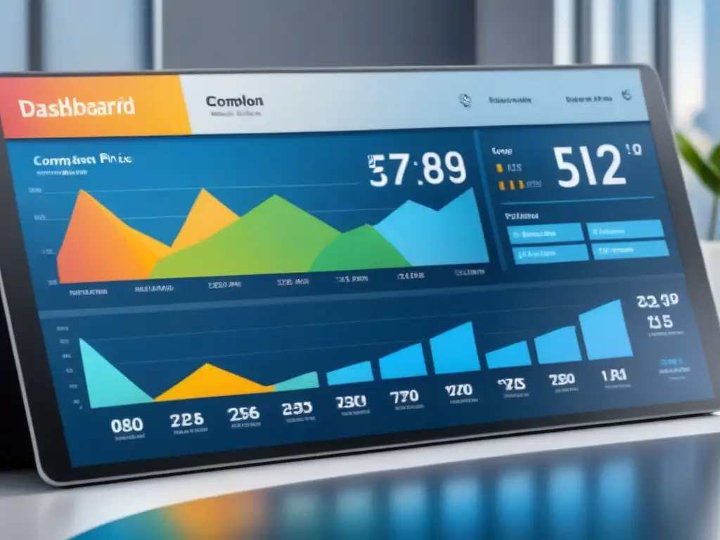 Panel digital con gráficos de precios dinámicos en la industria alimentaria, destacando la IA en optimización de precios