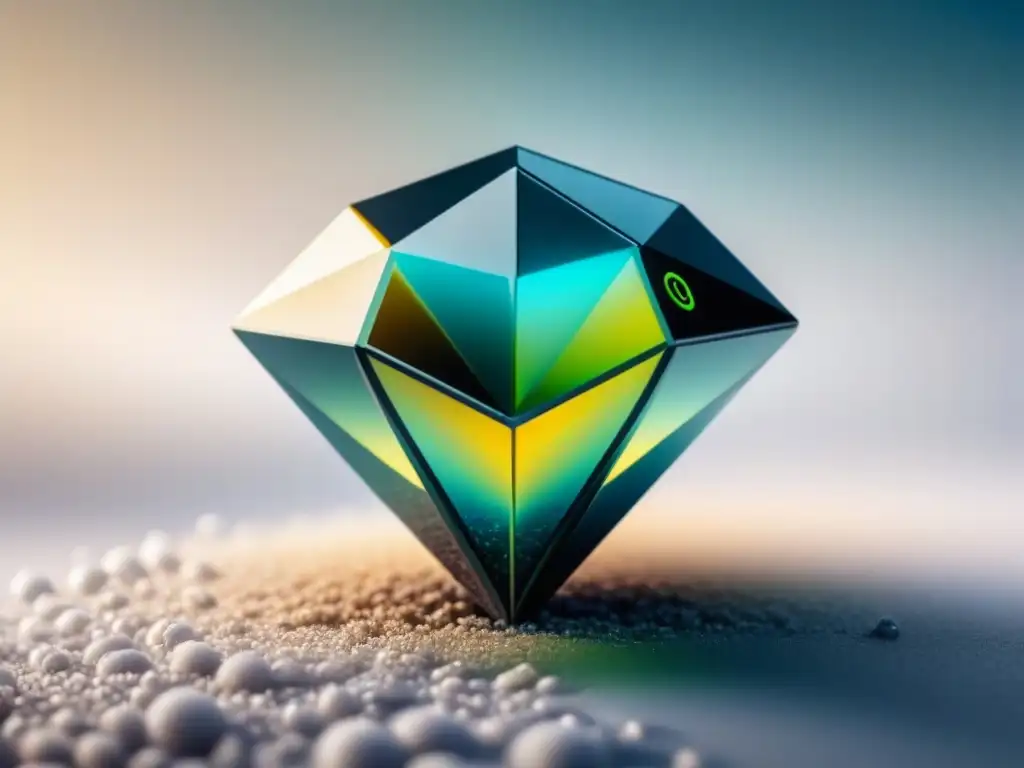 Microdispositivo de tecnología avanzada y diseño futurista Pequeño microdispositivo futurista de diseño preciso en fondo blanco