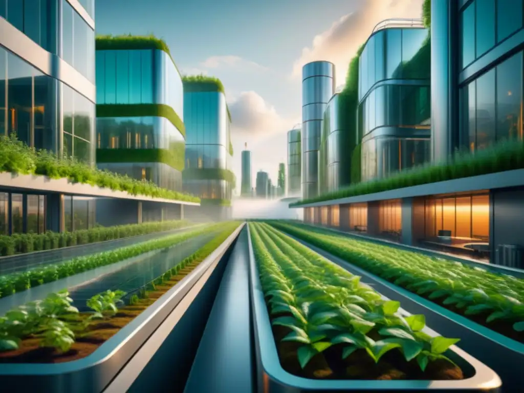 Pioneros en biocombustibles tercera generación integran la innovación ecoamigable en una ciudad futurista