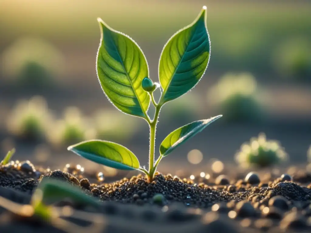 Planta transgénica resistente a la sequía destaca en campo árido, muestra CRISPR agricultura sostenible sequía