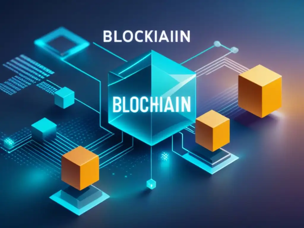 Red de bloques interconectados en la tecnología Blockchain en la industria 4