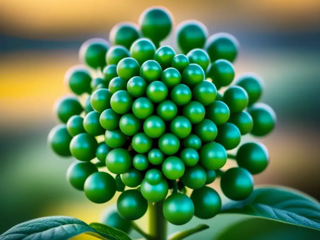 Red de estructuras químicas verdes: sostenibilidad e innovación Una red intrincada de estructuras químicas verdes interconectadas, simbolizando la sostenibilidad e innovación en el campo de la química verde