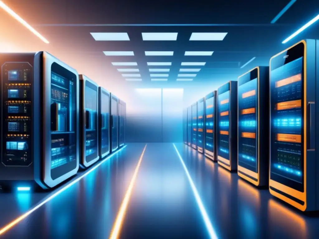 Red IoT industrial: tecnología y conectividad moderna Una red sofisticada de dispositivos IoT industriales, destacando seguridad y conectividad