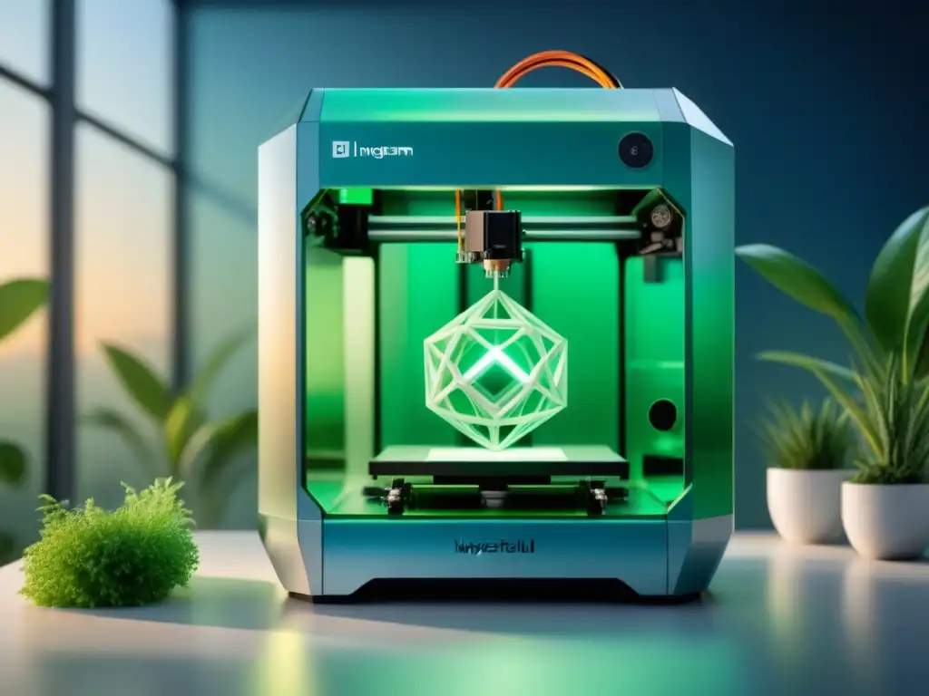 Un 3D printer revolucionario crea una estructura compleja con biopolímeros verdes