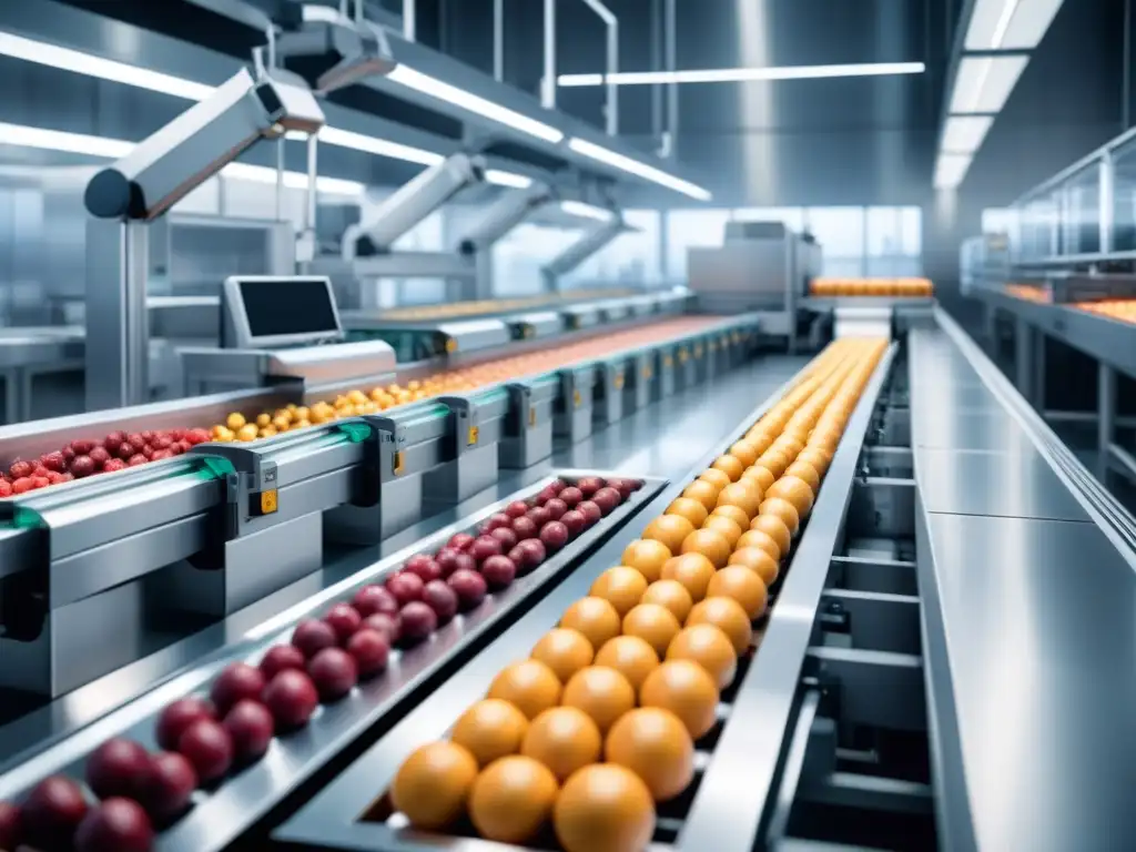 Automatización y seguridad alimentaria en una línea de producción futurista de alimentos, con trazabilidad garantizada
