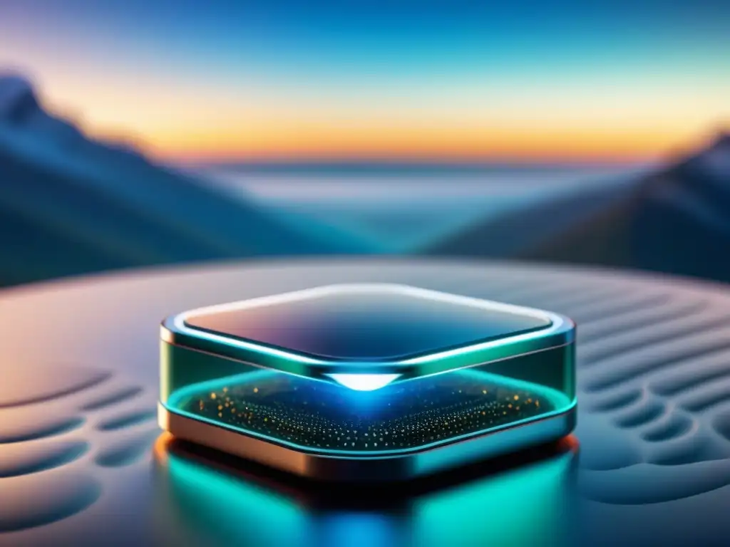 Sensor biotecnológico futurista en laboratorio de alta tecnología Un sensor futurista de biología sintética y tecnología avanzada en un laboratorio high-tech