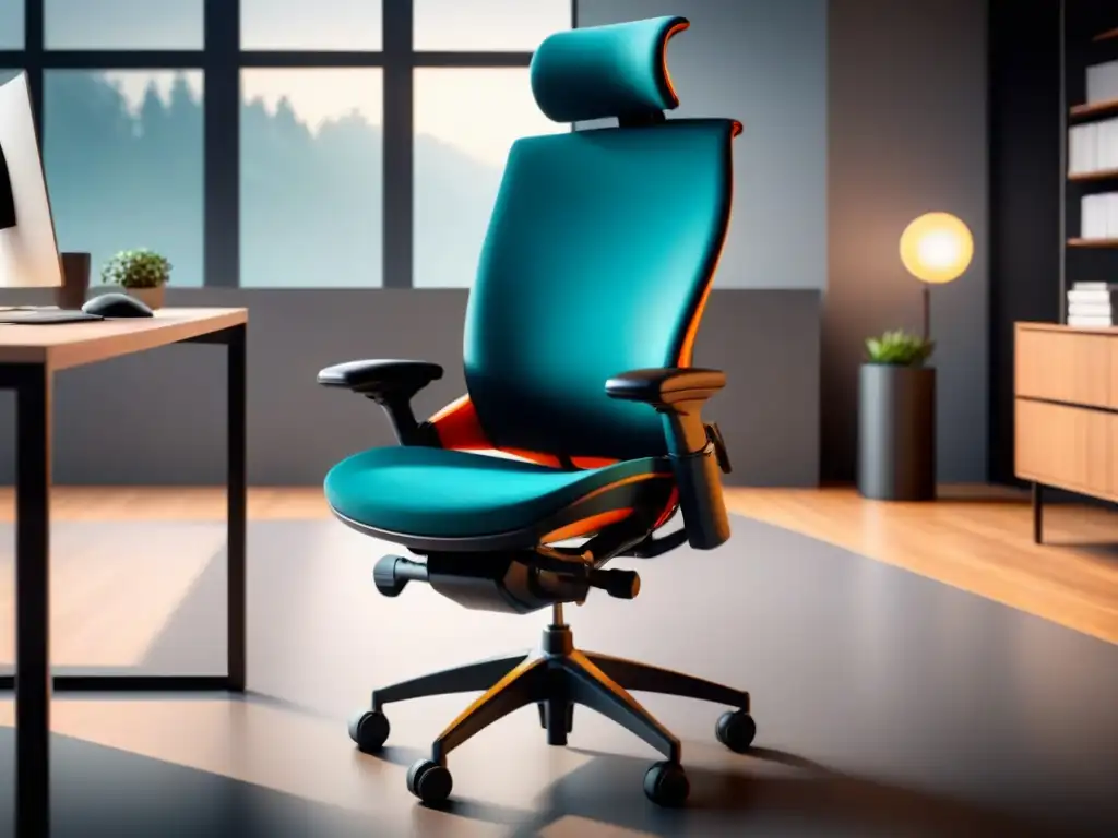 Silla ergonómica de diseño futurista y minimalista para implementar el programa de ergonomía en la empresa