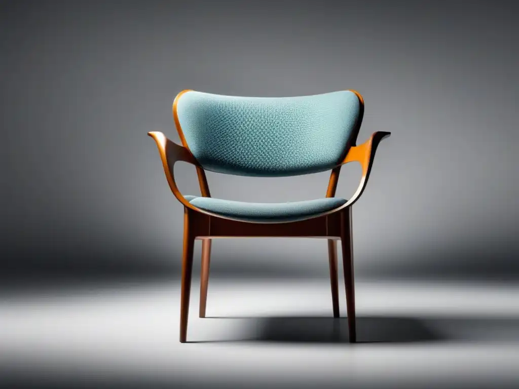 Una silla moderna de diseño sostenible, hecha con materiales reciclados