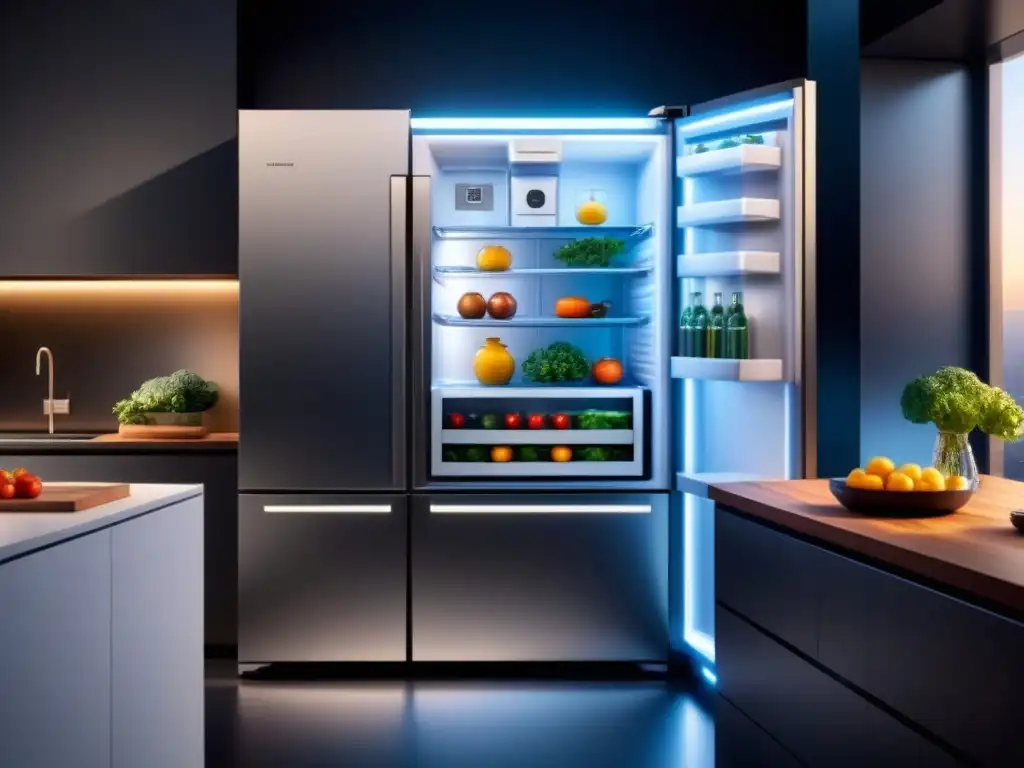 Un sistema de refrigeración magnética para conservación de alimentos en una cocina moderna