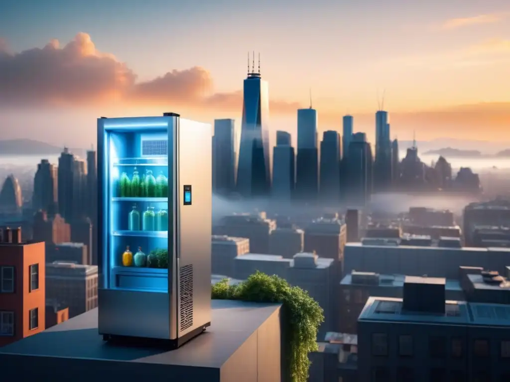 Un sistema de refrigeración sostenible integrado en la ciudad, uniendo tecnología y vida urbana