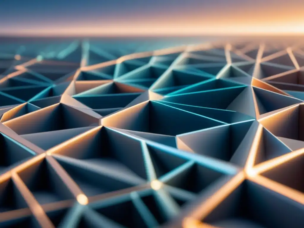 Superficie metálica futurista con patrones nanotecnológicos, iridiscencia sutil