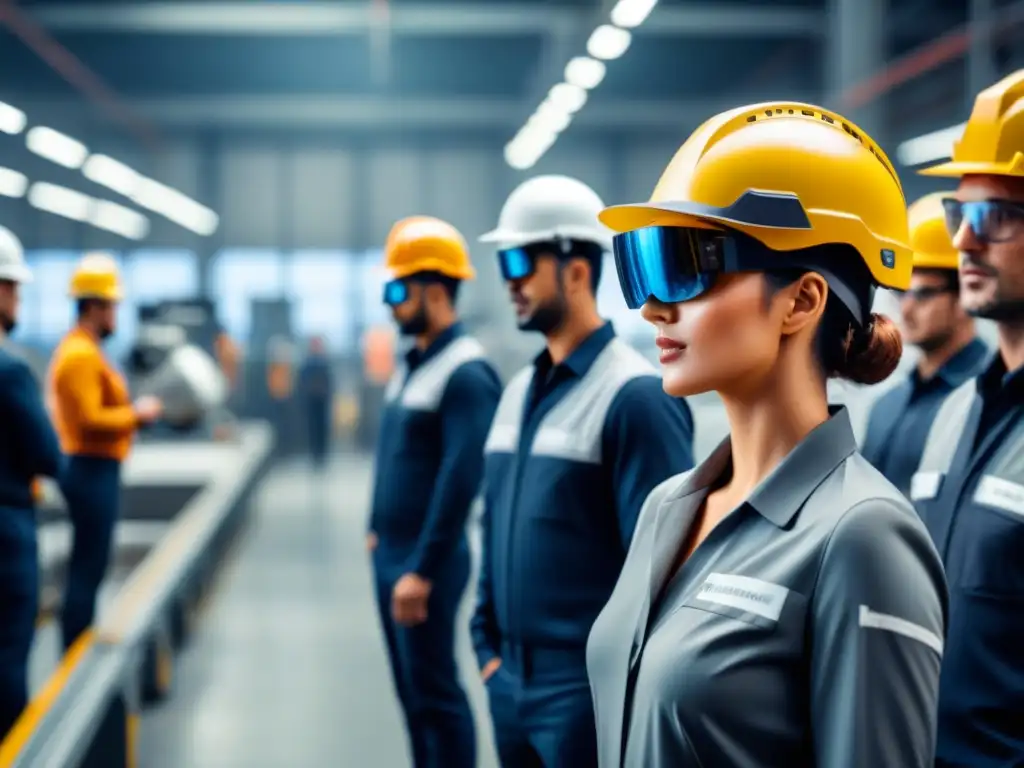 Trabajadores industriales con wearables revolucionando la seguridad en el trabajo